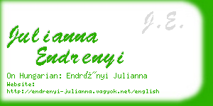 julianna endrenyi business card